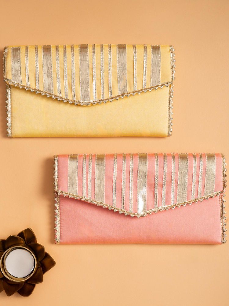 THE ZAPPY BOX Pastel Gota Patti Money Envelope - Handcrafted Design-picture-19