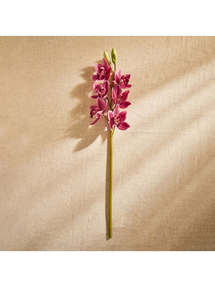 Pure Home + Living Pink Boat Orchid Faux Flower Stem - Single-image-1