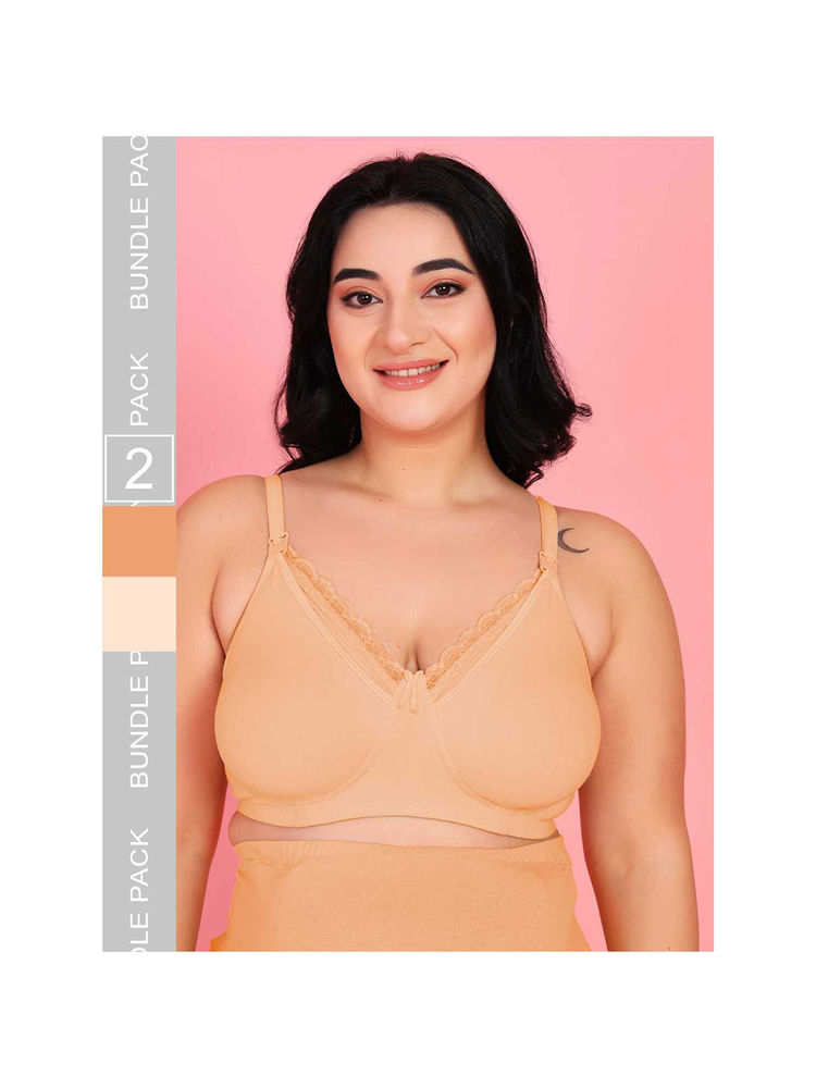 Mamma Presto Non Padded Nursing Maternity Bra (Pack of 2)-image-9
