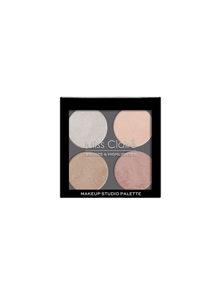 Miss Claire Bronze & Highlighter Makeup Studio Palette - 2