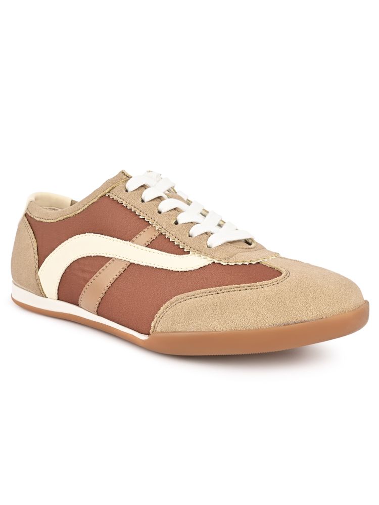 Call It Spring Brown Round Toe Sneakers-image-43