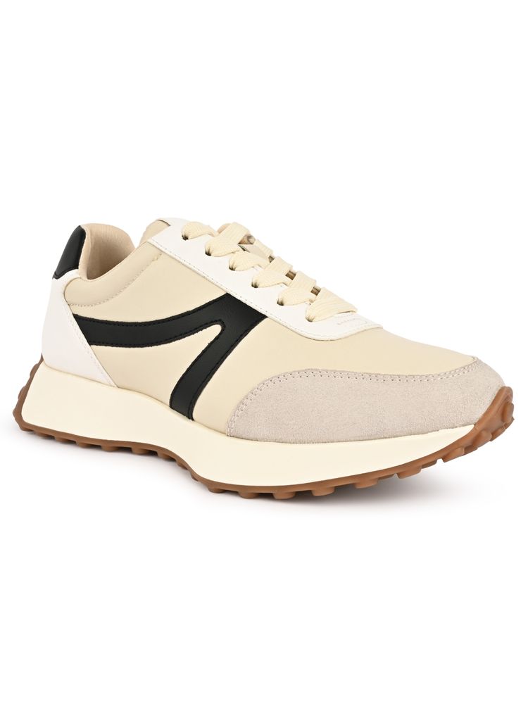 Call It Spring Beige Round Toe Sneakers-picture-24
