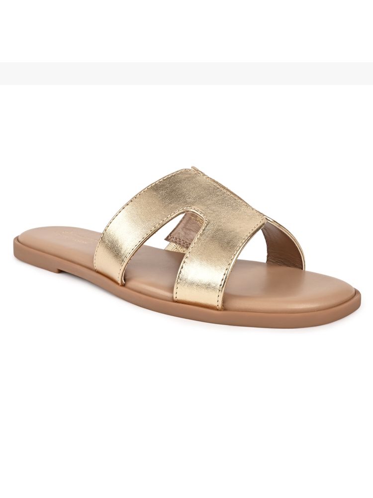 Call It Spring Gold Round Toe Flats-picture-11