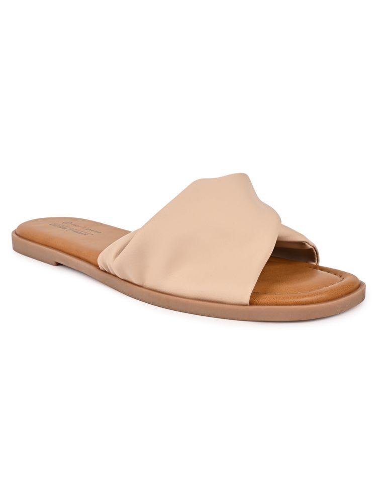 Call It Spring Beige Square Toe Flats-picture-34