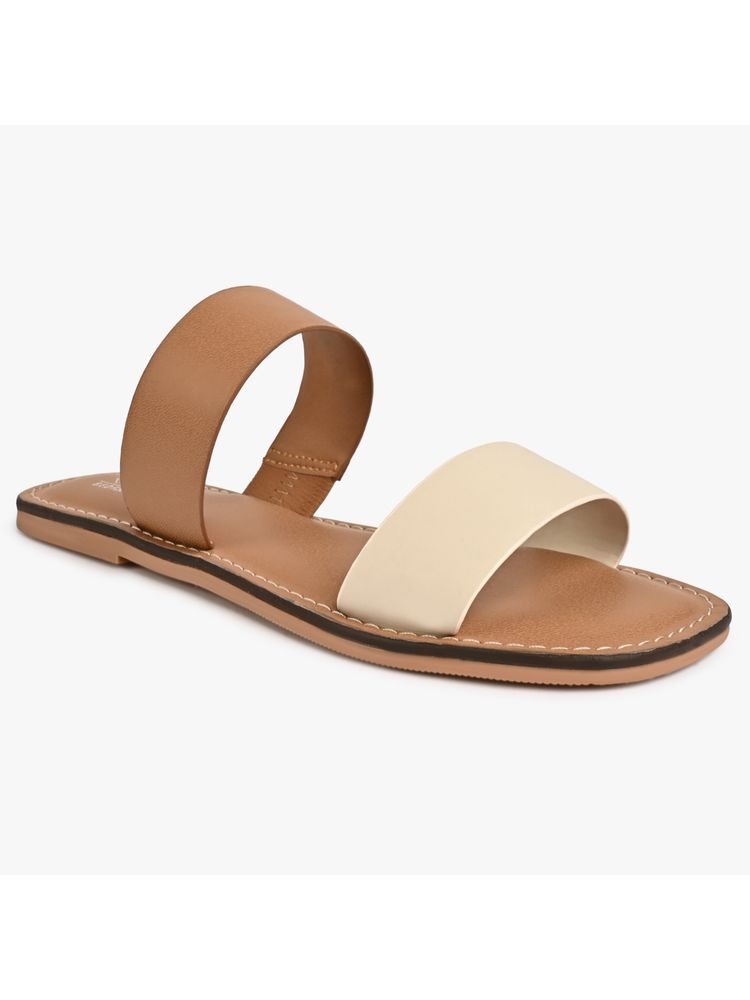 Call It Spring Beige Square Toe Flats-picture-37