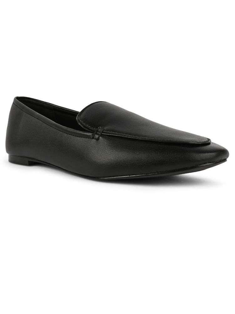 Call It Spring Black Round Toe Loafers-picture-2