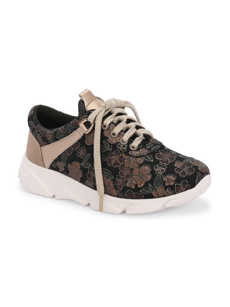 EGOSS Black Round Toe Sneakers-image-21