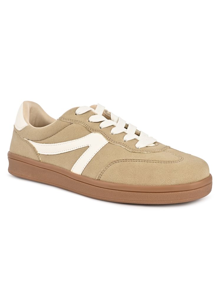 Call It Spring Beige Round Toe Sneakers-picture-25