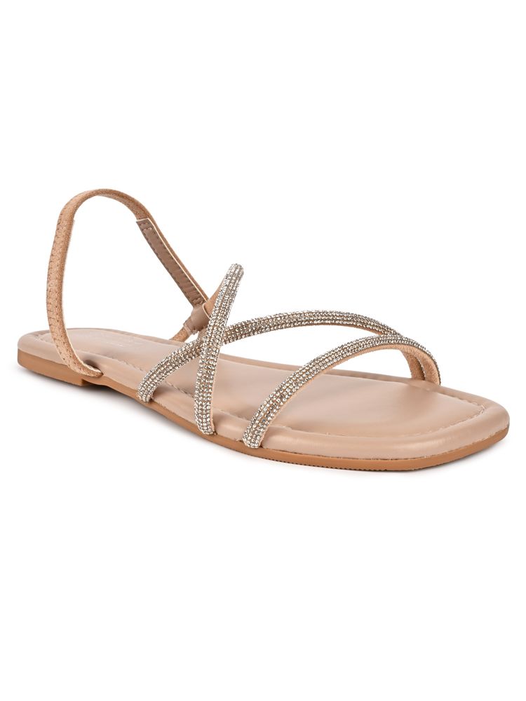 Call It Spring Beige Square Toe Flats-picture-21