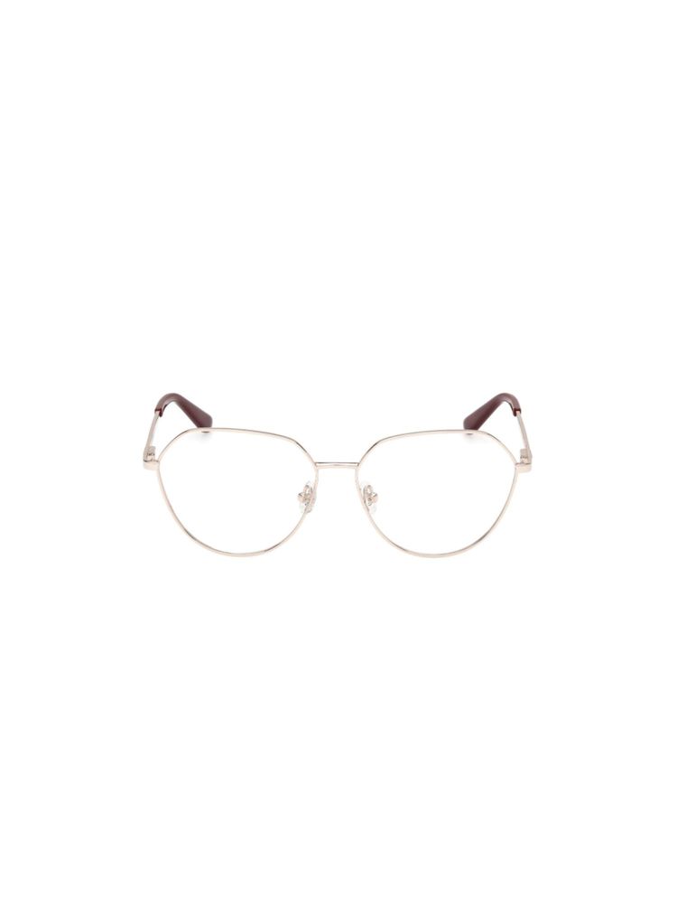 Guess Women Metal Full Rim Oval Gold Eyeglass Frame (57)-image-5