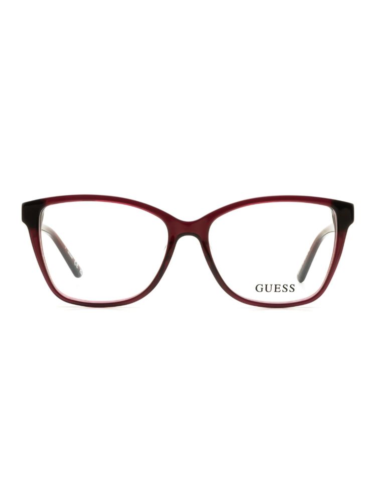 Guess Women Acetate Full Rim Butterfly Burgundy Eyeglass Frame (53)-image-8