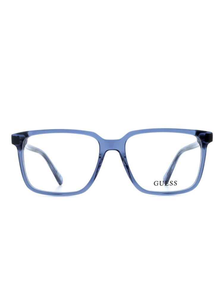 Guess Men Acetate Full Rim Square Blue Eyeglass Frame (53)-image-41