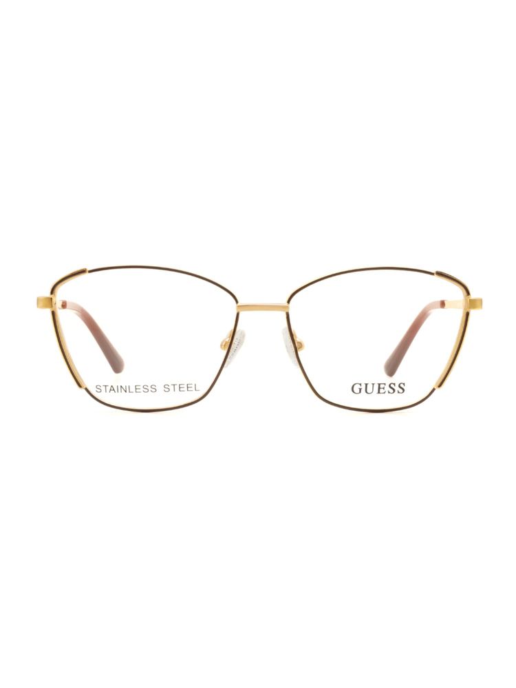 Guess Women Steel Full Rim Butterfly Brown Eyeglass Frame (53)-image-42