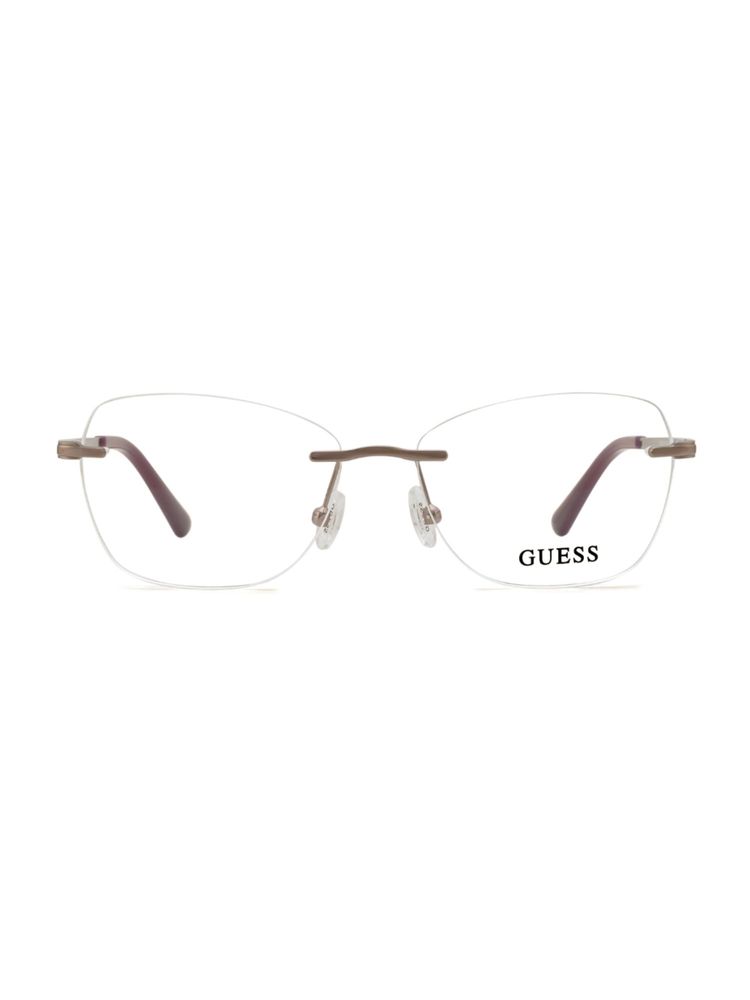guess fashion Guess Women Metal Rimless Cat Eye Grey Eyeglass Frame (52)-picture-25
