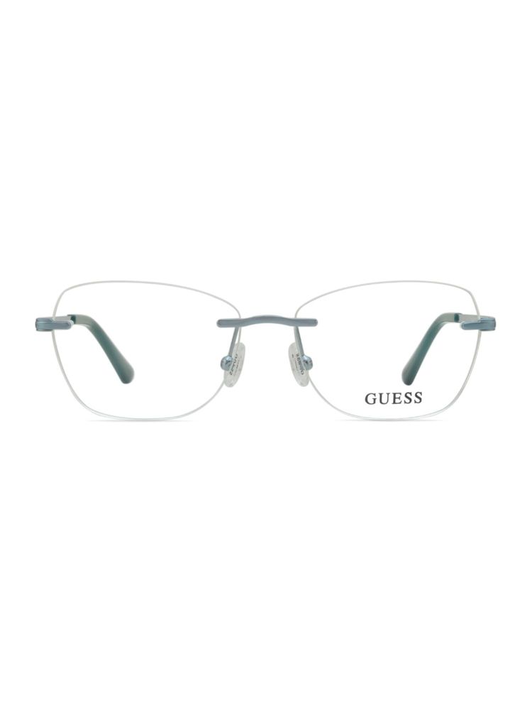 Guess Women Metal Rimless Cat Eye Silver Eyeglass Frame (52)-image-39