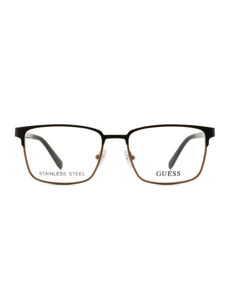 guess fashion Guess Men Steel Full Rim Square Black Eyeglass Frame (52)-picture-15