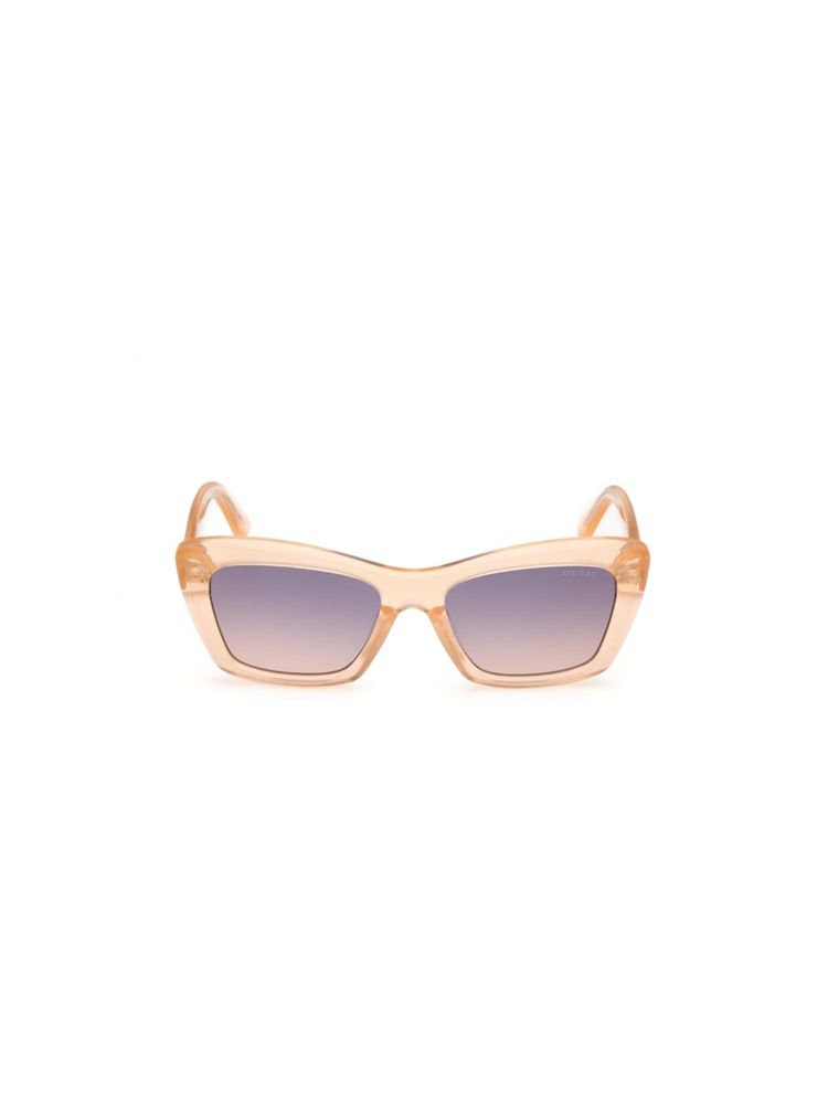 guess fashion Guess Women Full UV Protected PC Full Rim Rectangle Blue Lens Sunglasses (52)-picture-11