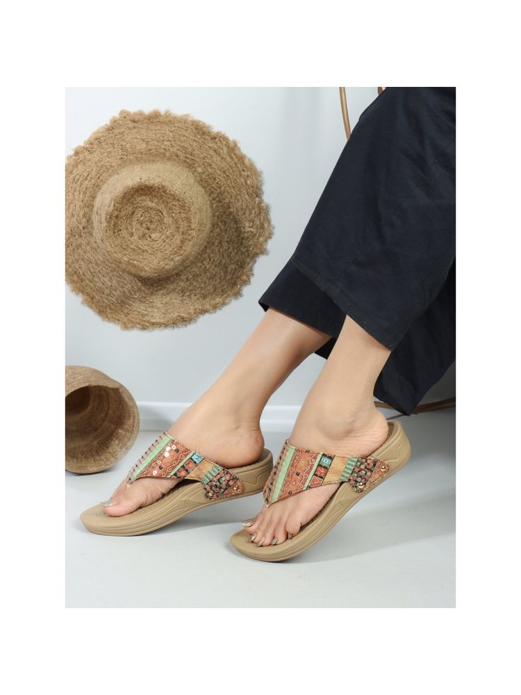 Carlton London Slip-On Women Flip flops