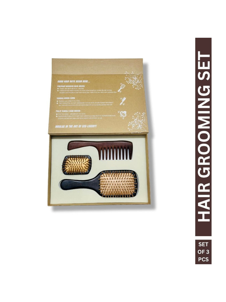 OROSSENTIALS 1 Palm Tangle Brush Hair Grooming Kit-picture-23