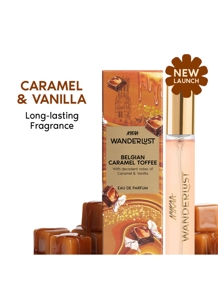 Nykaa Wanderlust Belgian Caramel Toffee EDP Long Lasting Perfume For Her Travel Friendly, Vanilla-picture-26