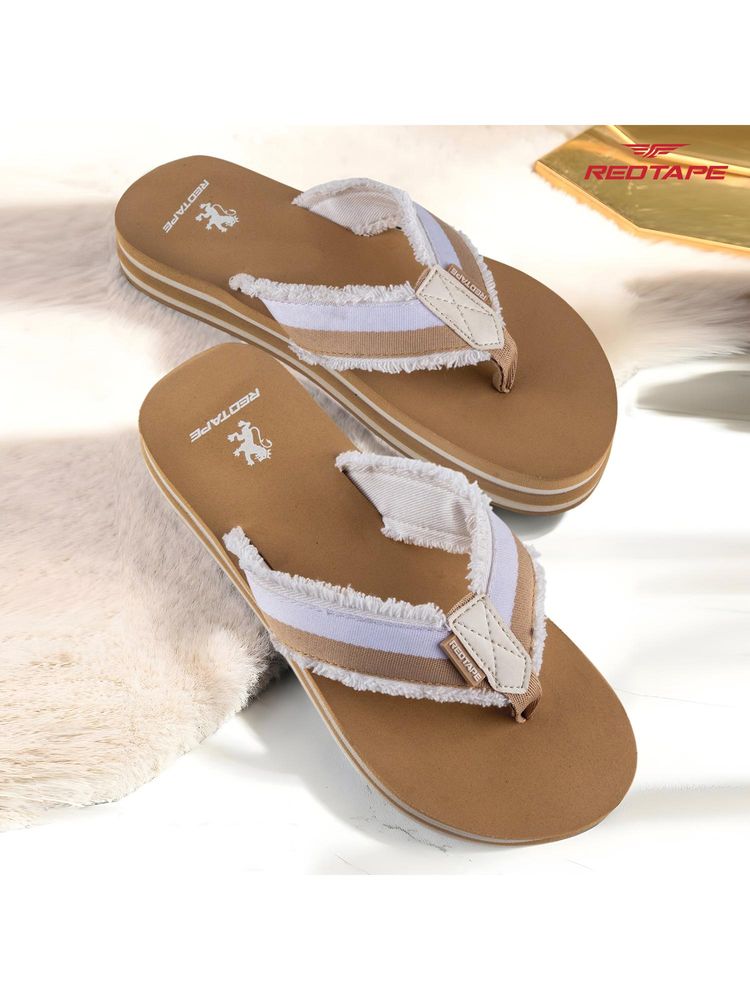 Red Tape Women's Eva Comfort Flip Flop - Beige-picture-40