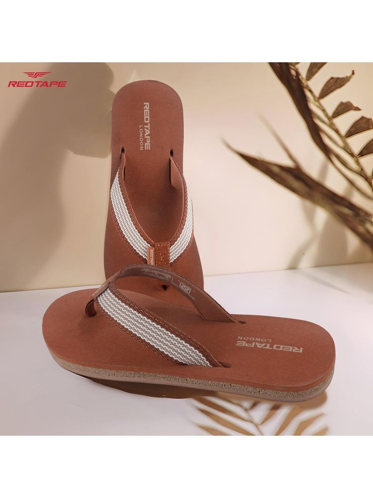 Red Tape Women's Eva Comfort Flip Flop - Brown-picture-28