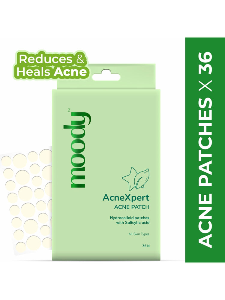 Moody Acnexpert Face Acne Pimple Patches With Hydrocolloid And Salicylic Acid