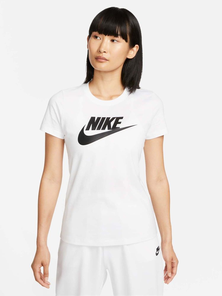 Nike Sportswear Nsw Tee Essntl Icon Ftra Women's White T-Shirt - DV6095-100-picture-24
