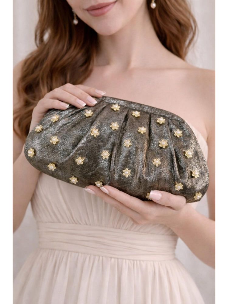 BOXWISH BY BHUMIKA Women Black Embellished Clutch-image-15