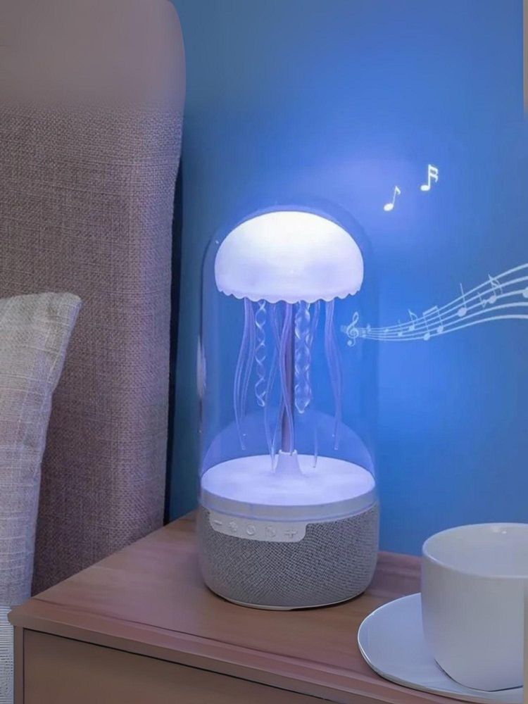 Smokey Cocktail Jellyfish Led Bluetooth Night Speaker-picture-17