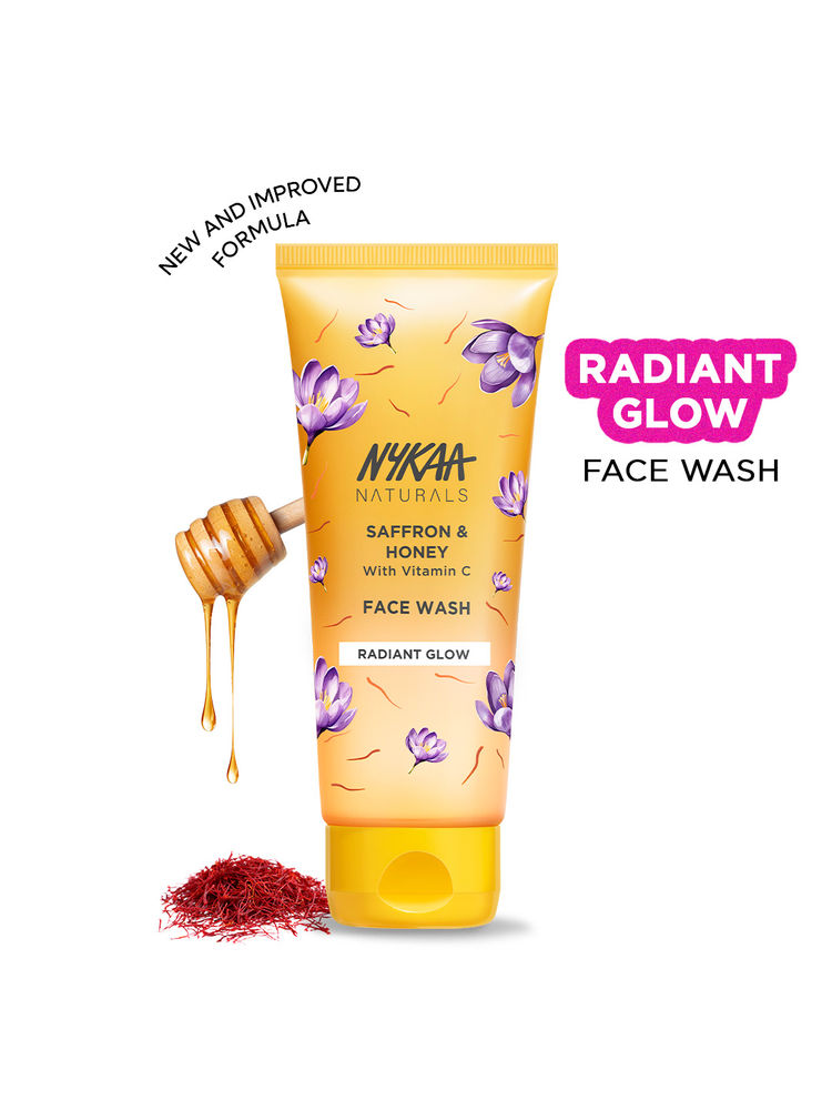 nykaa skin Nykaa Naturals Saffron, Honey & Vitamin C Face Wash For Brightens & Radiant Glow- For All Skin Types-picture-17