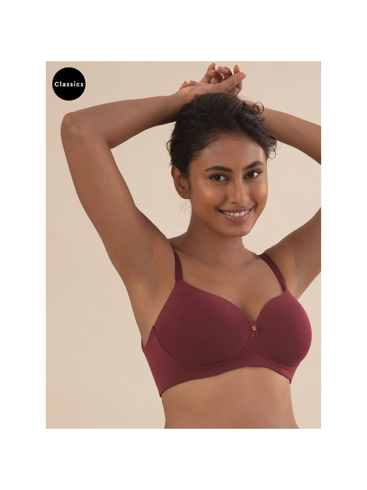 Nykd by Nykaa Cups of Joy Wire-free Shaping Bra - Maroon NYB094-picture-15