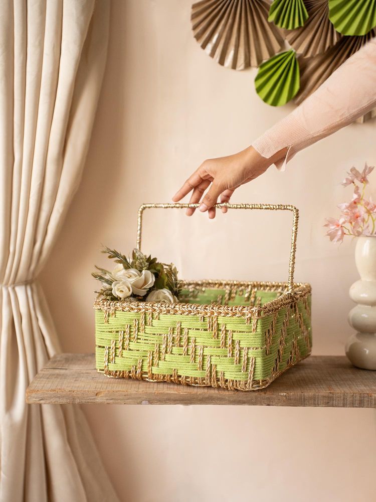 Karighar Aarohi Basket Green-picture-8