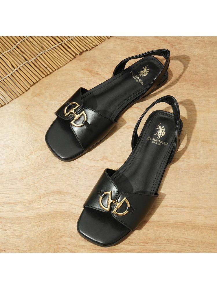 U.S. POLO ASSN. Women Chiara Black Flats-picture-32