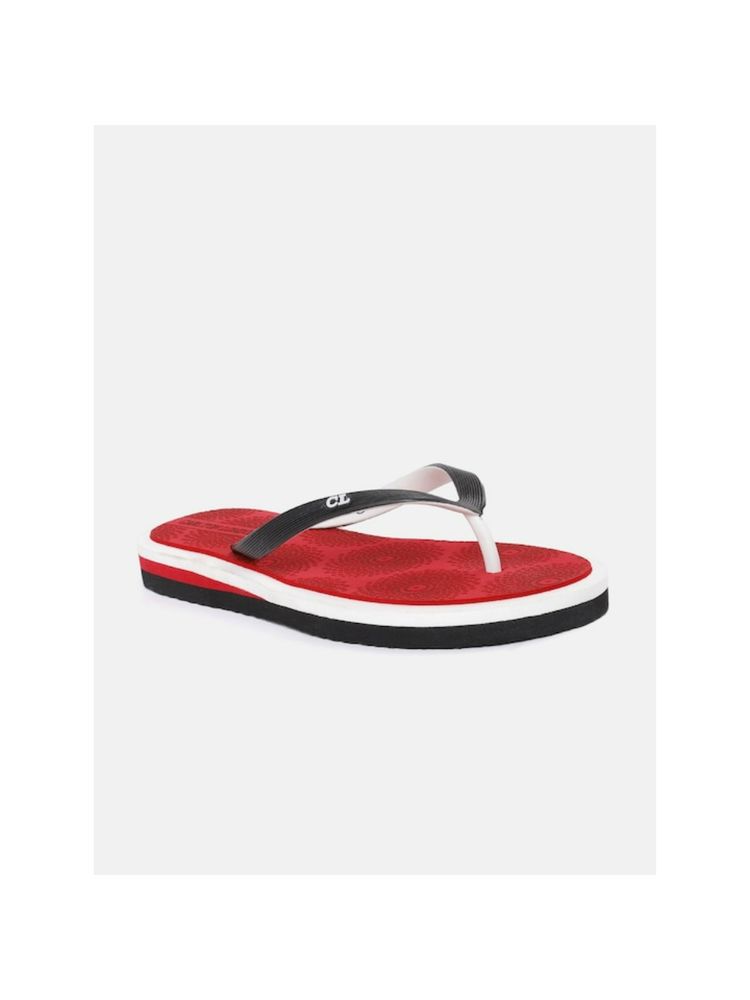 Carlton London Red Women Printed Flipflops-picture-21