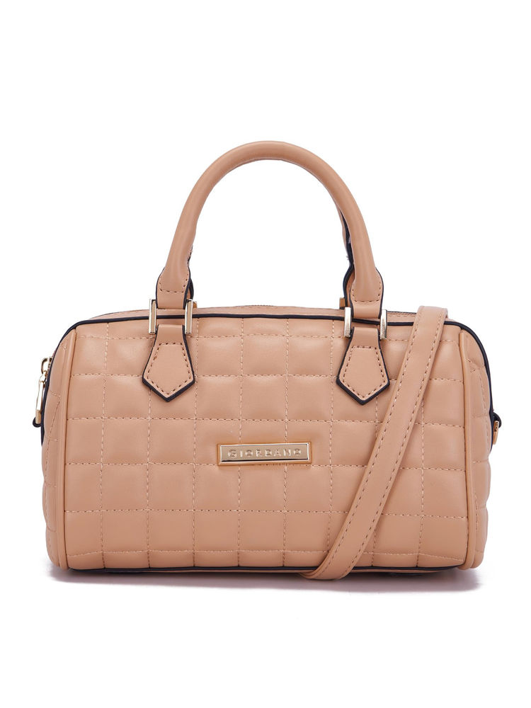 Giordano Women Leather Sling Bag With Zipper & Adjustable Strap - Beige-picture-21