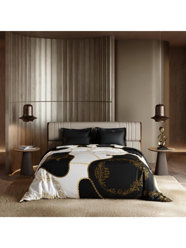 Stoa Paris Baroque 300 TC Sateen Fashion Finale Printed King Comforter-image-30