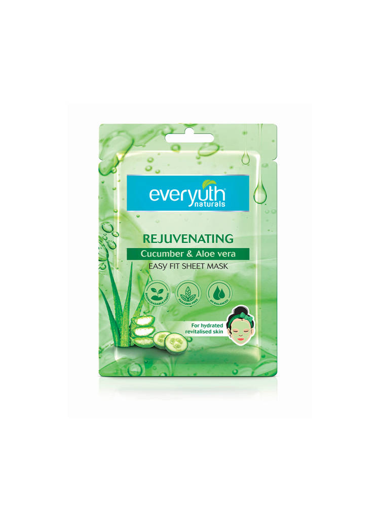 Everyuth Naturals Rejuvenating Sheet Mask - Cucumber & Aloe Vera