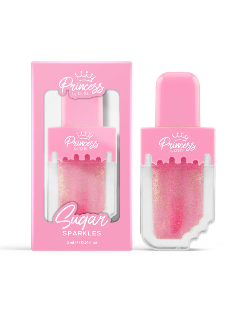 Princess By RENEE Sugar Sparkles Color Chnaging Lip Gloss, PH-Activated, Lightweight & Non-Drying