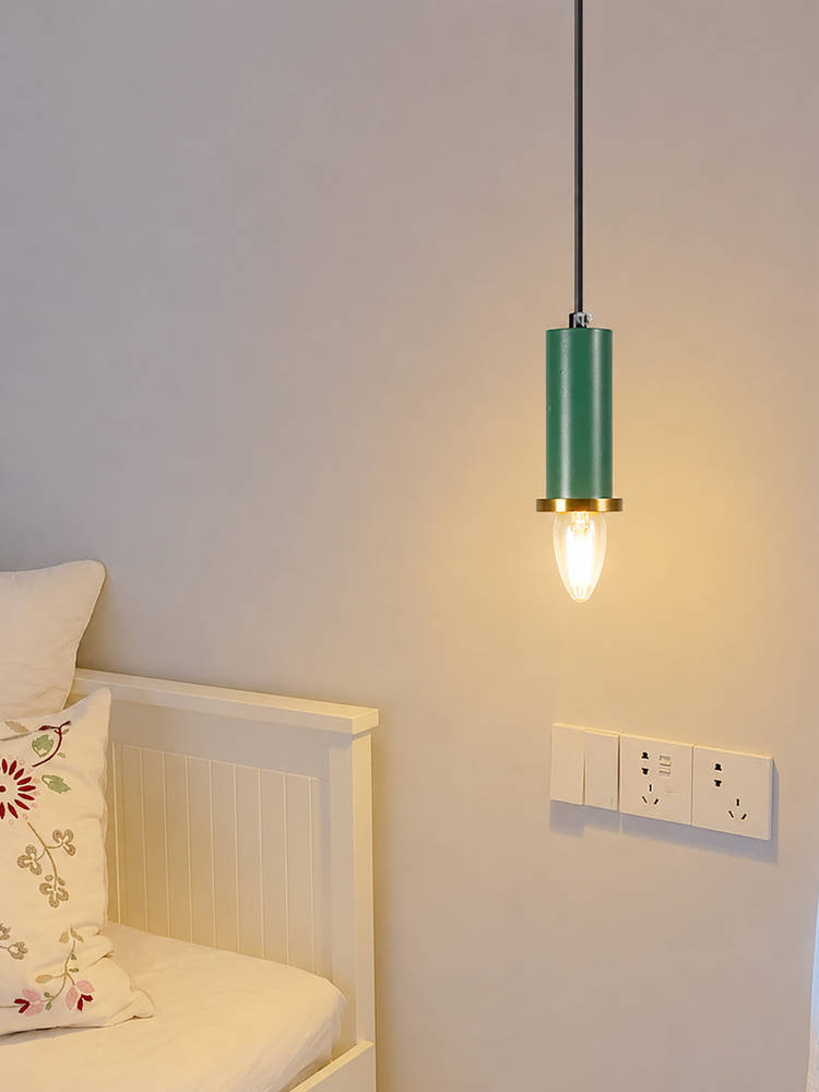 Whispering Homes Long Chic Pendant Light - Green