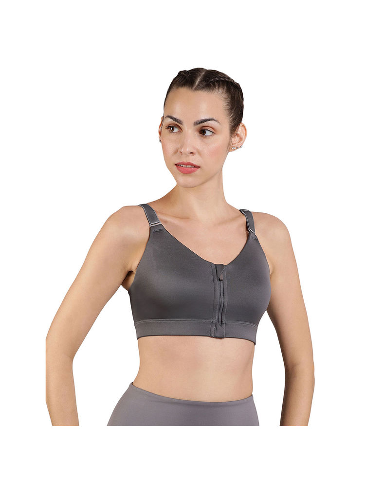 Amante Grey Padded Non-Wired Full Coverage High Impact Energize Intense Sports Bra-picture-12
