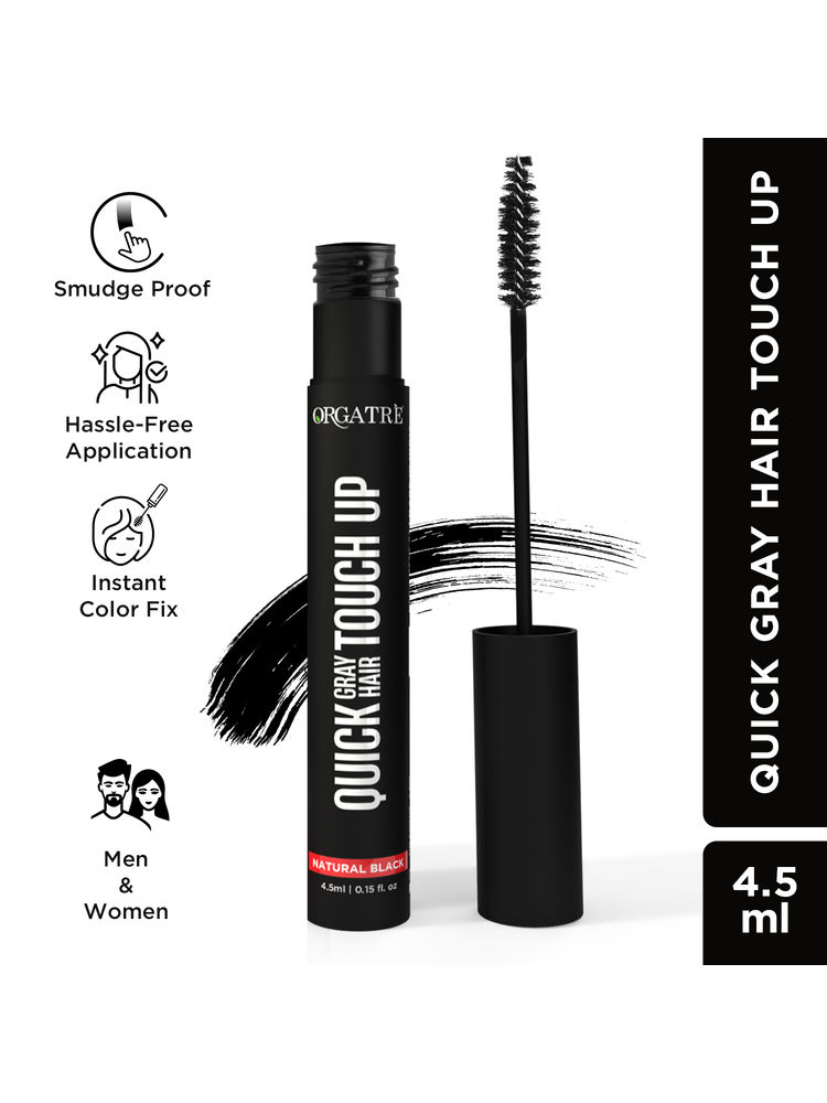 Orgatre Quick Gray Hair Touch Up Instant Hair Root Touch Up - Natural Black