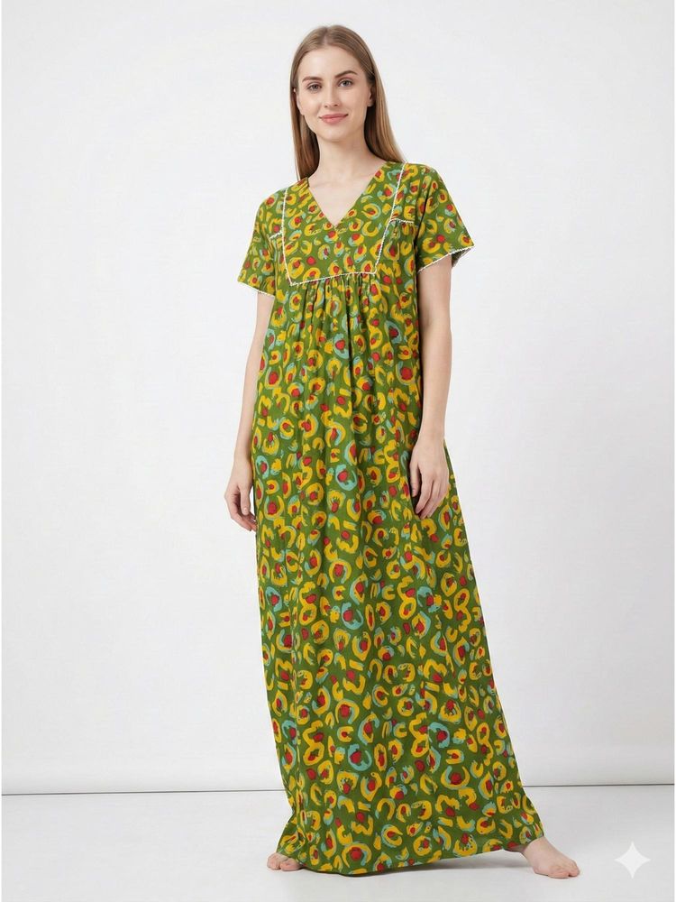 YELLOW BLOOM Leopard Trail Nightdress-image-3