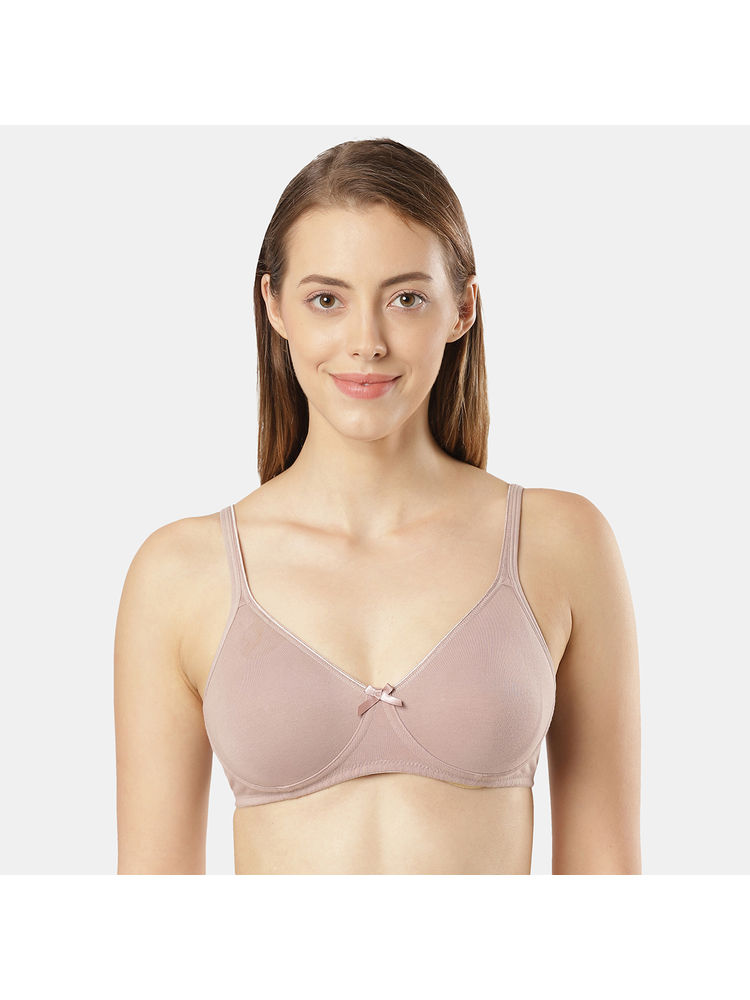 Jockey 1722 Wirefree Non Padded Cotton Elastane Everyday Bra - Mocha