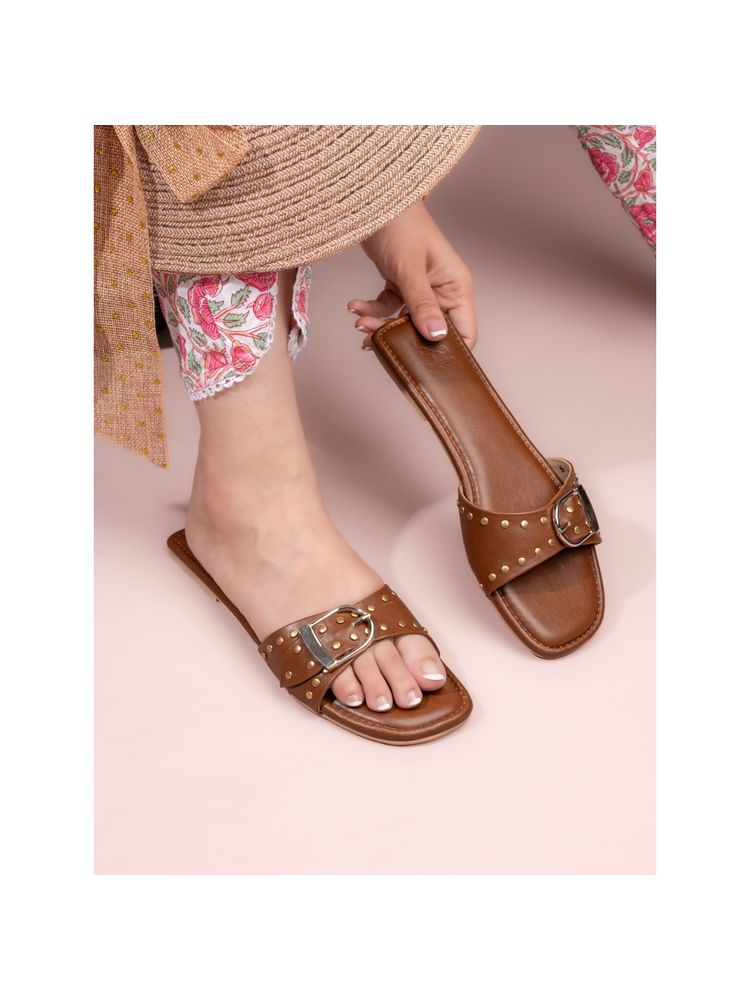 Hydes N Hues Women Tan Elegant Flats-picture-14
