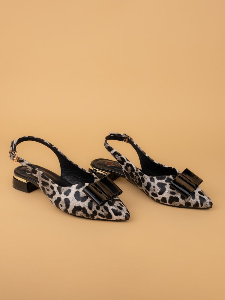 Alberto Torresi Womens Black Leopard Print Slingback Block Sandal Heels-picture-13