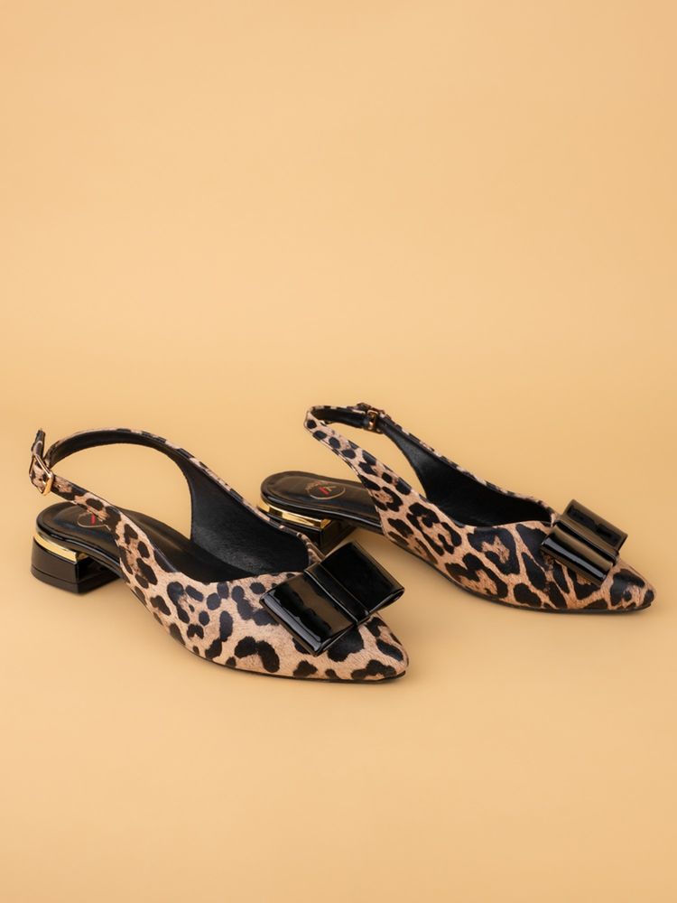 Alberto Torresi Womens Leopard Print Slingback Block Sandal Heels-image-35