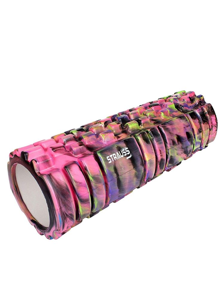 Strauss Deep Tissue Massage Foam Roller, 45 cm (Pink)-picture-49