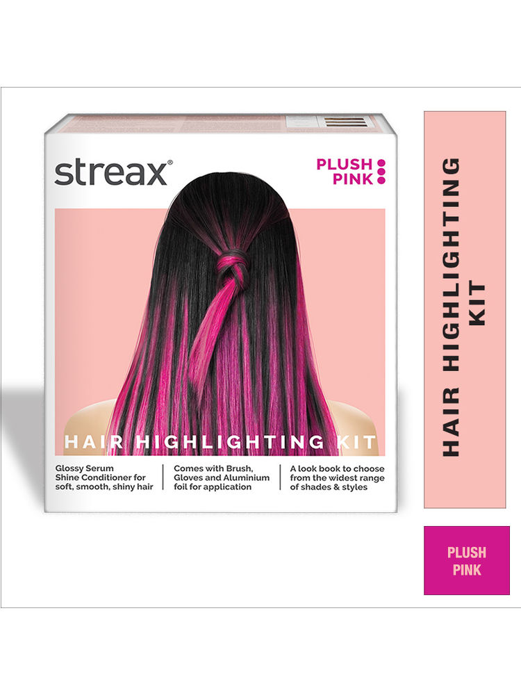Streax Hair Colour Highlighting Kit - DIY Application, Enriched With Walnut & Argan Oil, Latte Brown