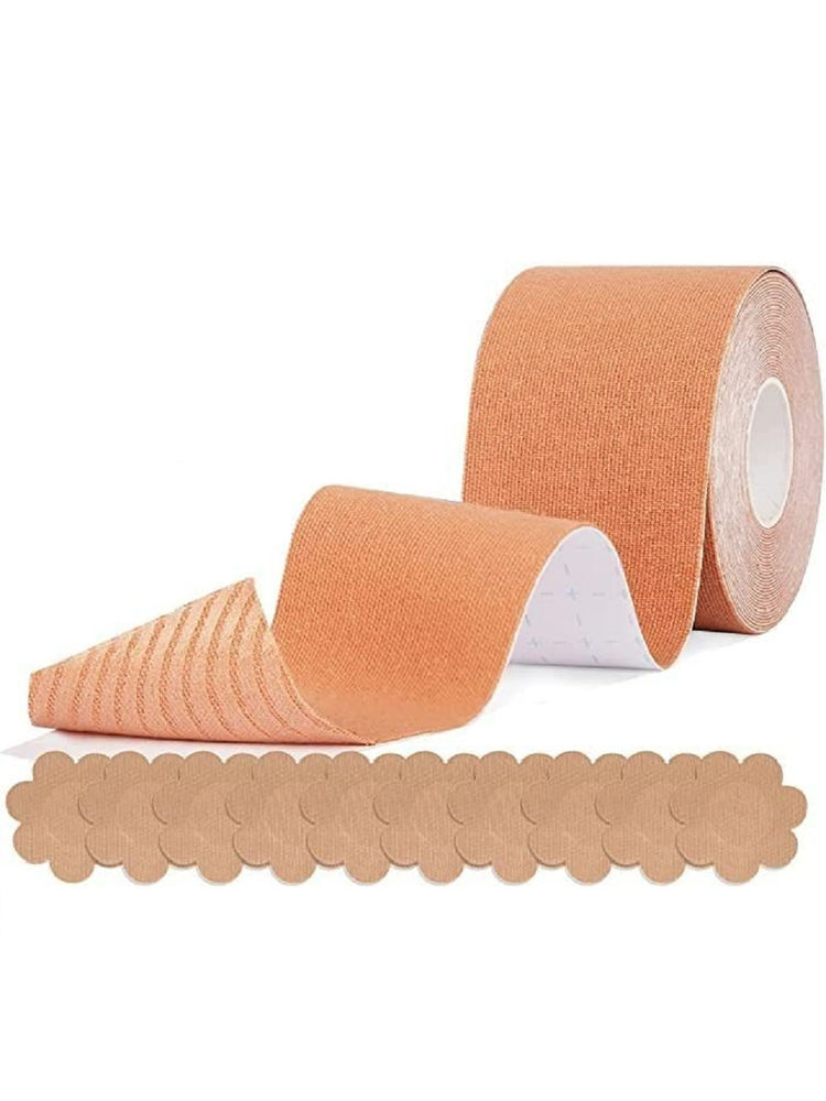Bronson Professional Breast Roll Tape With 10 Nipple Covers - Skin Colour-picture-23
